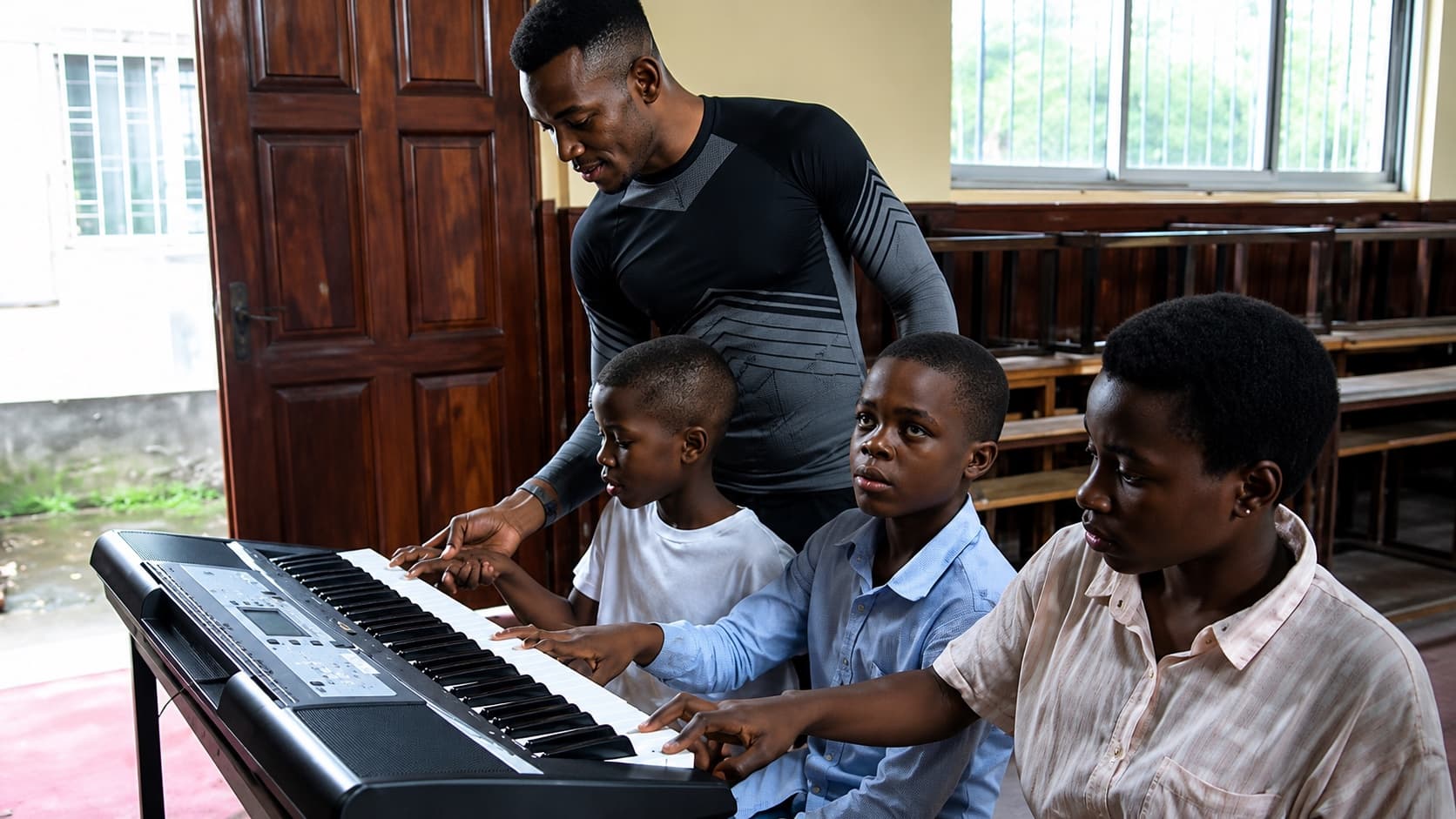 A Nelson Music and Dance Academy training session
