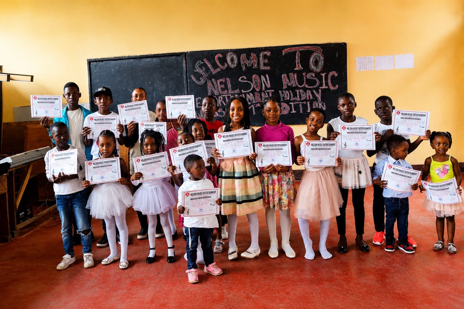 Academy participants at a community event