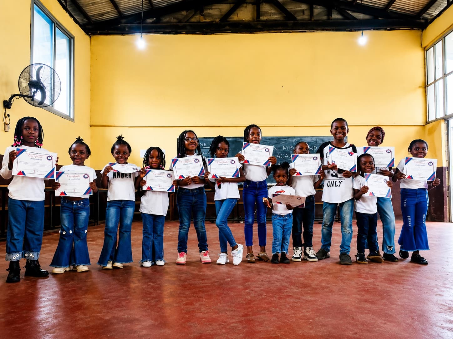 Students with certificates